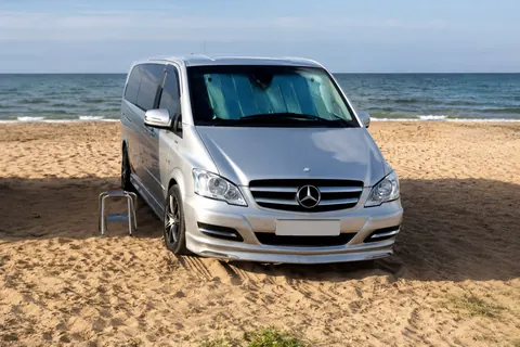 Накладка на бампер BRB V1 (під фарбування) 2010-2015 рік для Mercedes Vito W639 рр — Mercedes Vito W639 2004-2014 гг. DianaParts