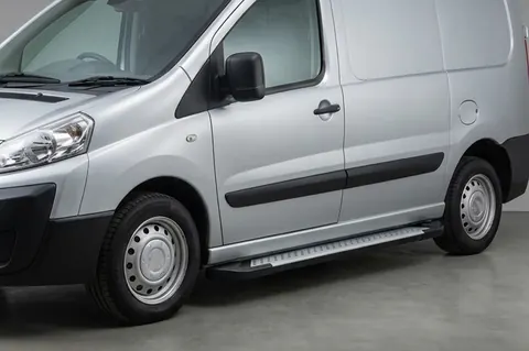 Бокові пороги Allmond Grey (2 шт., алюм.) Коротка база для Peugeot Expert 2007-2016 рр — Peugeot Expert 2007-2016 гг. DianaParts