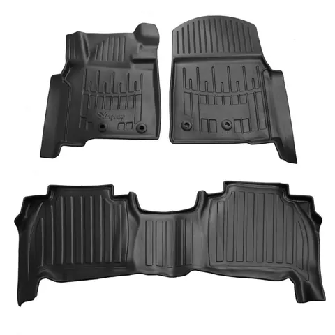 Килимки Stingray 3D 2011-2026 (4 шт, поліуретан) для Toyota Land Cruiser 200 рр — Toyota Land Cruiser 200 2007-2021 гг. DianaParts