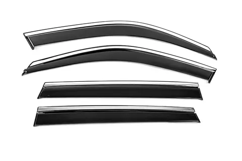 Вітровики з хромованим молдингом Niken Luxury (4 шт) для BMW X5 F15 2013-2018 рр — BMW X5 F15 2013-2018 гг. DianaParts