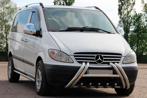 Кенгурятник Kelebek WT011 (нерж.) для Mercedes Viano 2004-2014 рр — Mercedes Viano 2004-2014 гг. DianaParts