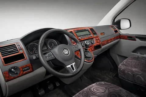 Накладки на панель Титан для Volkswagen T5 2010-2015 рр — Volkswagen T5 2010-2015 гг. DianaParts