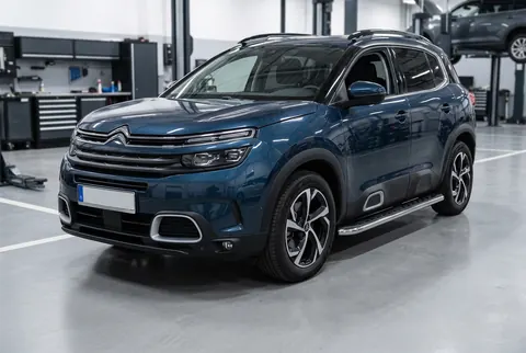Бокові пороги Maydos V1 (2 шт., алюміній -2026 нерж) для Citroen C5 Aircross 2017-2025 рр — Citroen C5 Aircross 2017-2025 гг. DianaParts