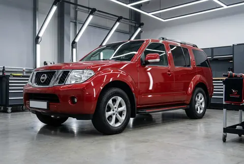 Бокові пороги Maya Red (2 шт., алюміній) для Nissan Pathfinder R51 2005-2014 рр — Nissan Pathfinder R51 2005-2014 гг. DianaParts