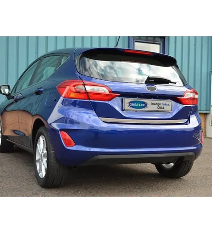 Кромка багажника (нерж) Carmos - Турецька сталь для Ford Fiesta 2017- рр — Ford Fiesta 2017- гг. DianaParts