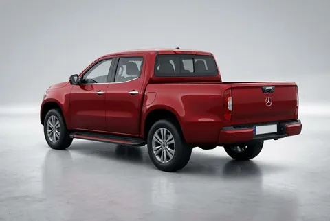 Бокові пороги Maya Red (2 шт., алюміній) для Mercedes X class 2017-2020 рр — Mercedes X class 2017-2020 гг. DianaParts