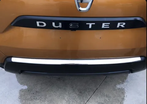 Накладка на задній бампер Carmos V1 (нерж) для Renault Duster 2018-2024 рр — Renault Duster 2018-2024 гг. DianaParts