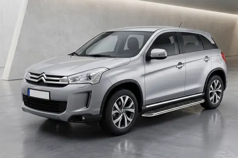 Бокові пороги Maydos V1 (2 шт., алюміній -2026 нерж) для Citroen C-4 Aircross 2012-2017 рр — Citroen C-4 Aircross 2012-2017 гг. DianaParts