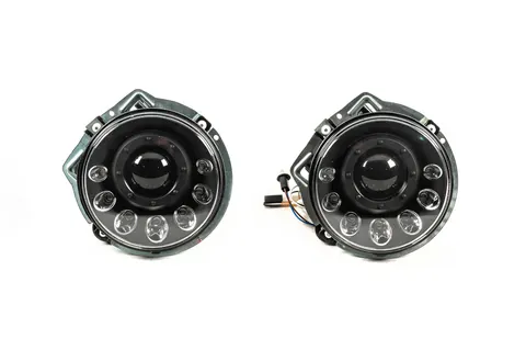 Передні фари Мanor Black LED (2006-2017) для Mercedes G сlass W463 рр — Mercedes G сlass W463 1990-2018 гг. DianaParts