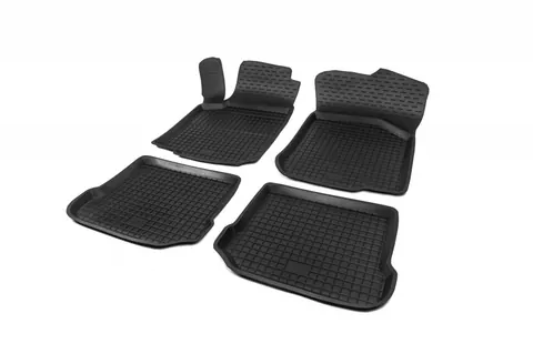 Гумові килимки з бортом (4 шт, Polytep) для Seat Ibiza 2002-2009 рр — Seat Ibiza 2002-2009 гг. DianaParts