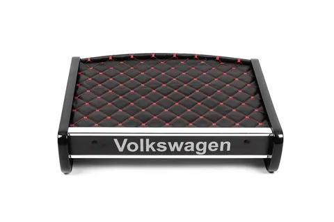 Полиця на панель (Чорна з червоною ниткою) для Volkswagen T5 Transporter 2003-2010 рр — Volkswagen T5 Transporter 2003-2010 гг. DianaParts