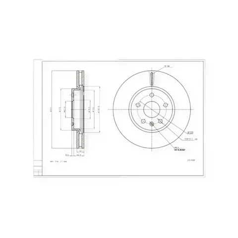 Диск гальмівний Opel Insignia A, Chevrolet Malibu передній (d321x30mm) HART — Автозапчастини DianaParts