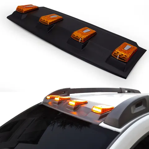 Козирьок лобовога скла V2 (LED) для Renault Duster 2018-2024 рр — Renault Duster 2018-2024 гг. DianaParts