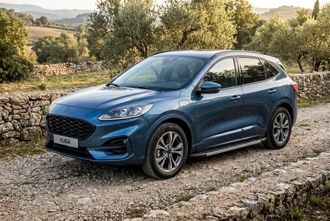 Бокові пороги Duru (2 шт., Алюміній) для Ford Kuga/Escape 2019- рр — Ford Kuga/Escape 2019- гг. DianaParts