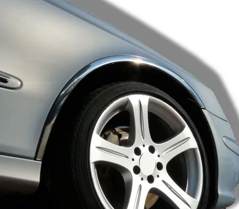 Накладки на арки (4 шт, нерж) для Mercedes E-сlass W211 2002-2009 рр — Mercedes E-сlass W211 2002-2009 гг. DianaParts