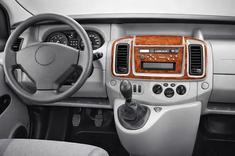 Накладки на панель (маленький комплект) Дерево для Opel Vivaro 2001-2015 рр — Opel Vivaro 2001–2015 гг. DianaParts