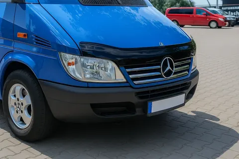 Накладки на кант решітки радіатора (2002-2006, 5 частин, нерж) OmsaLine - Італійська нержавійка для Mercedes Sprinter W901/902/903/904/905 рр — Mercedes Sprinter W901/902/903/904/905 1995–2006 гг. DianaParts