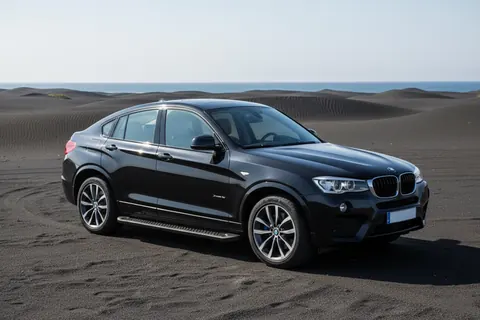 Бокові пороги Allmond Black (2 шт., Алюміній) для BMW X4 F26 2014-2018 рр — BMW X4 F26 2014-2018 гг. DianaParts