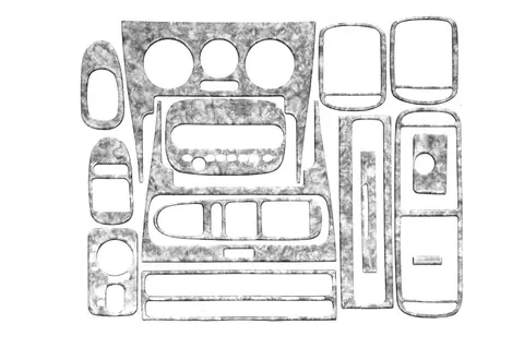 Накладки на панель Титан для Seat Toledo 2000-2005 рр — Seat Toledo 2000-2005 гг. DianaParts