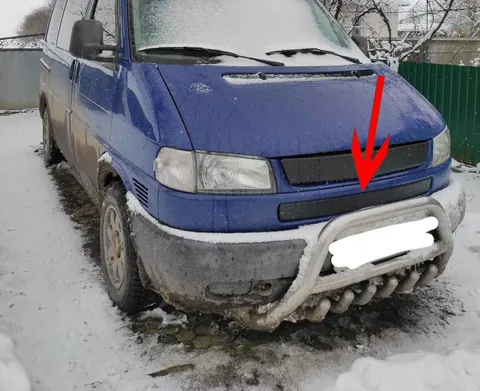 Нижня накладка на решітку Глянсова на косу морду для Volkswagen T4 Transporter 1990-2003 рр — Volkswagen T4 Transporter 1990-2003 гг. DianaParts