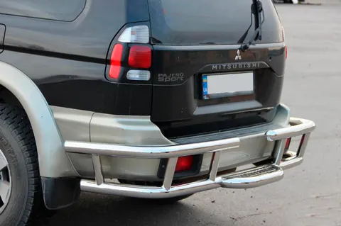 Задній захист AK-Special (нерж) для Mitsubishi Pajero Sport 1996-2007 рр — Mitsubishi Pajero Sport 1996-2007 гг. DianaParts
