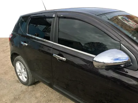 Зовнішня окантовка (4 шт, нерж) Звичайна база, OmsaLine - Італійська нержавійка для Nissan Qashqai 2010-2014 рр — Nissan Qashqai 2010-2014 гг. DianaParts