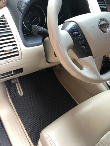 Килимки салону 3 ряди (EVA, чорний) для Nissan Patrol Y62 2010-2024 рр — Nissan Patrol Y62 2010-2024 гг. DianaParts