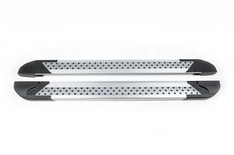 Бокові пороги Vision New Grey (2 шт., Алюміній) для Jeep Cherokee KL 2013- рр — Jeep Cherokee KL 2013- гг. DianaParts