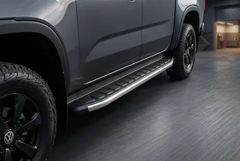 Бокові пороги Fullmond (2 шт., Алюміній) для Volkswagen Amarok 2022- рр — Volkswagen Amarok 2022- гг. DianaParts