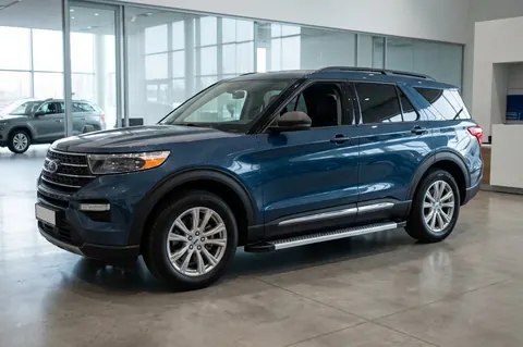 Бокові пороги Maya V2 (2 шт., Алюміній) для Ford Explorer 2019- рр — Ford Explorer 2019- гг. DianaParts