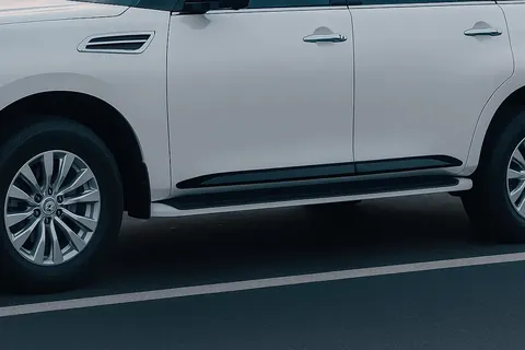 Молдинги дверні (4 шт, чорні) для Nissan Armada 2016-2024 рр — Nissan Armada 2016-2024 гг. DianaParts