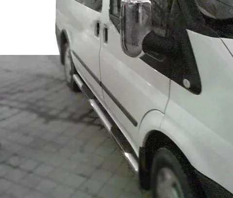Бічні труби (2 шт., нерж.) L2 (Long)/L3 (Extended) для Ford Transit 2014- рр — Ford Transit 2014- гг. DianaParts