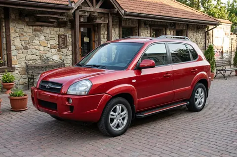 Бокові пороги Maya Red (2 шт., алюміній) для Hyundai Tucson JM 2004- рр — Hyundai Tucson JM 2004- гг. DianaParts