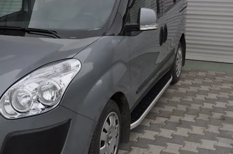 Бокові пороги Fullmond (2 шт., алюміній) Максі база для Fiat Doblo II 2010-2022 рр — Fiat Doblo II 2010-2022 гг. DianaParts