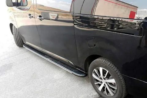 Бокові пороги Bosphorus Grey (2 шт., Алюміній) XS – Коротка база для Citroen SpaceTourer 2016- рр — Citroen SpaceTourer 2016- гг. DianaParts