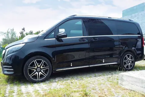 Молдинги на пороги (4 шт, нерж) для Mercedes Vito/V-class W447 2014- рр — Mercedes Vito/V-class W447 2014- гг. DianaParts