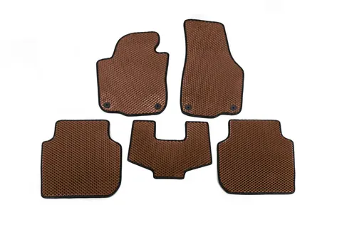 Килимки EVA (USA, Коричневий) для Volkswagen Passat B7 2012-2015 рр — Volkswagen Passat B7 2012-2015 гг. DianaParts