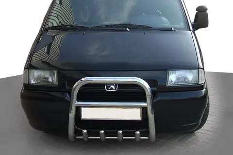 Кенгурятник QT006 (нерж) для Fiat Scudo 1996-2007 рр — Fiat Scudo 1996-2007 гг. DianaParts