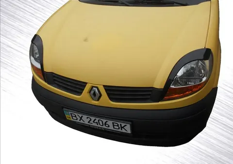 Війки (2 шт., Чорний ABS) (2003-2008) Чорний мат для Renault Kangoo рр — Renault Kangoo 1998-2008 гг. DianaParts