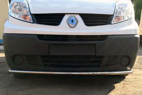 Передній захист ST008 (нерж.) 42 мм для Renault Trafic 2001-2015 рр — Renault Trafic 2001–2015 гг. DianaParts