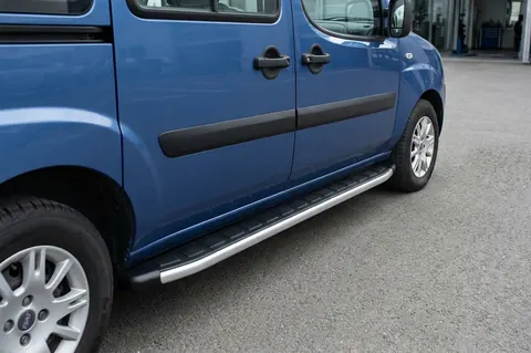Бокові пороги Fullmond (2 шт, алюм.) для Fiat Doblo I 2001-2005 рр — Fiat Doblo I 2001-2005 гг. DianaParts