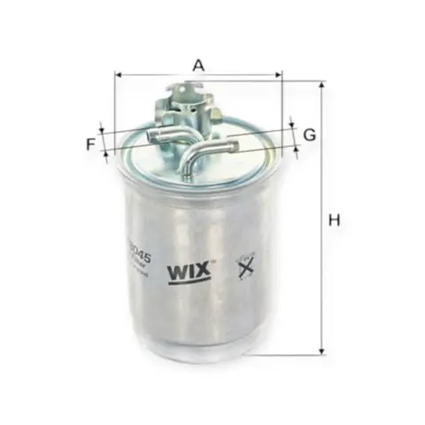 Фільтр паливний Volkswagen T4 D, TD, TDI (1990-2003), LT 2.4D, 2.4TD (1982-1997) WIX FILTERS — Фільтри DianaParts