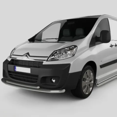 Передній захист ST014 (нерж.) d60/60 для Citroen Jumpy 2007-2017 рр — Citroen Jumpy 2007-2017 гг. DianaParts