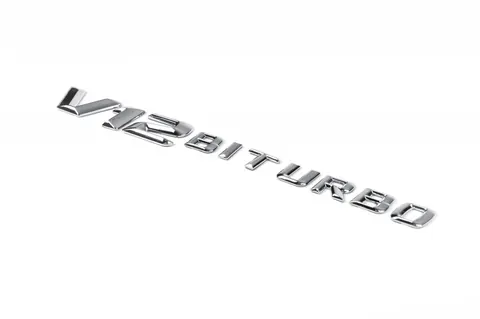 Напис V12 Biturbo (хром) для Mercedes E-class coupe C238 2016-2024 рр — Mercedes E-class coupe C238 2016-2024 гг. DianaParts