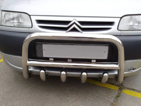 Кенгурятник QT006 (нерж.) 60 мм для Peugeot Partner 1996-2008 рр — Peugeot Partner 1996-2008 гг. DianaParts