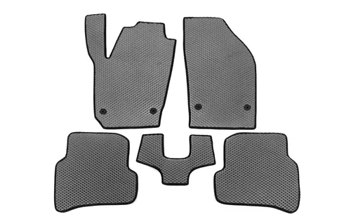 Килимки EVA (Сірий) для Skoda Fabia 2014-2021 рр — Skoda Fabia 2014-2021 гг. DianaParts