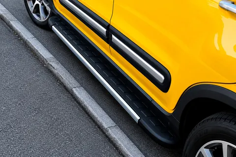 Бокові пороги Duru (2 шт., алюміній) для Fiat 500X 2014-2024 рр — Fiat 500X 2014-2024 гг. DianaParts