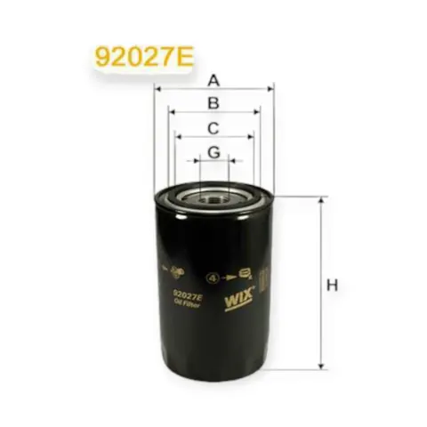 Фільтр масляний Volvo B10, 54, 57, 58, 59 (71-96) WIX FILTERS — Фільтри DianaParts