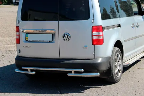 Задня дуга AK003-2 (2 шт., нерж) для Volkswagen Caddy 2010-2015 рр — Volkswagen Caddy 2010-2015 гг. DianaParts