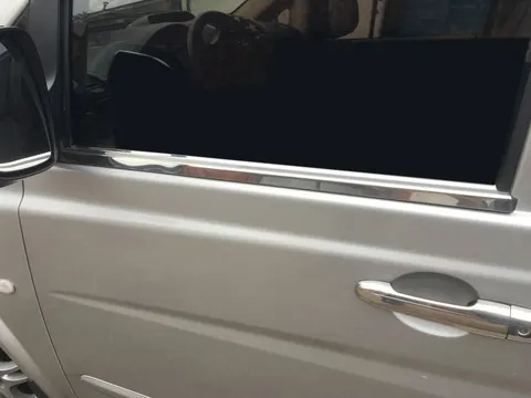 Молдинги стекол (2 шт., нерж) OmsaLine - Італійська нержавійка для Mercedes Vito W639 2004-2014 рр — Mercedes Vito W639 2004-2014 гг. DianaParts